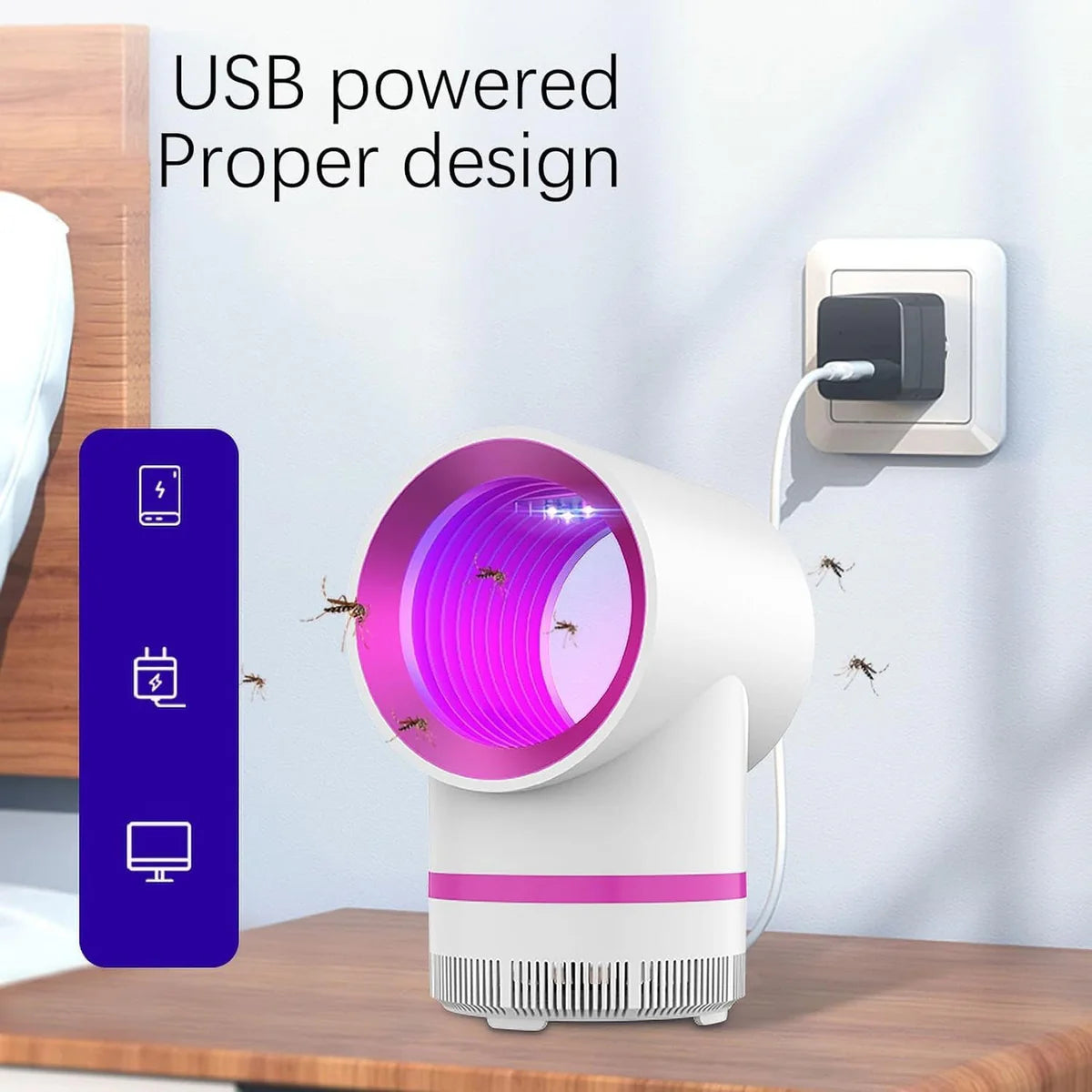 USB Electric Mosquito Killer Lamp for Indoor Use