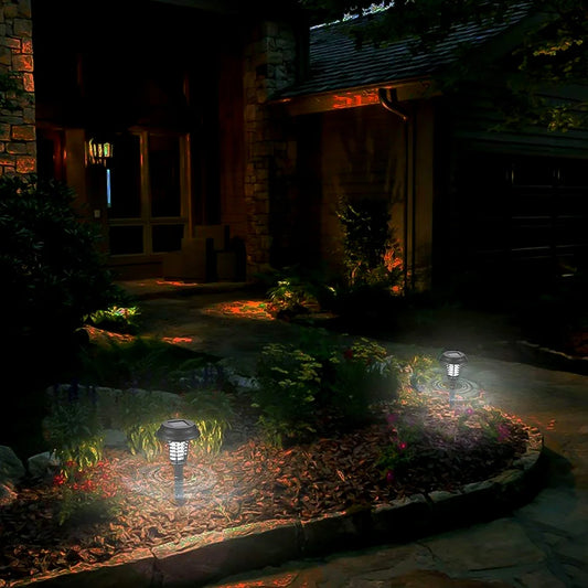 Solar Powered LED Mosquito Trap & Garden Light (Set of 2)